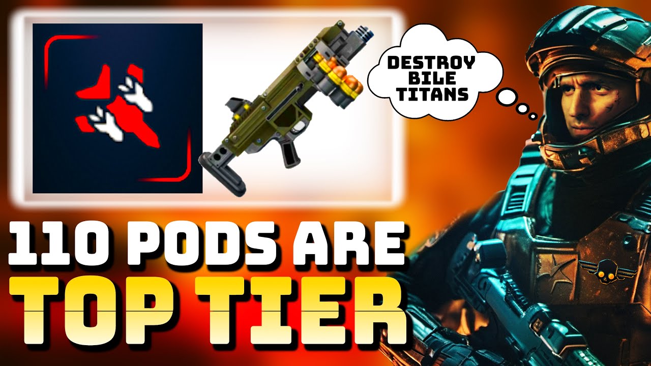 UR USING 110 ROCKET PODS WRONG - EASILY BREAK BILE TITANS ARMOR, HELLDIVERS 2 GRENADE LAUNCHER BUILD