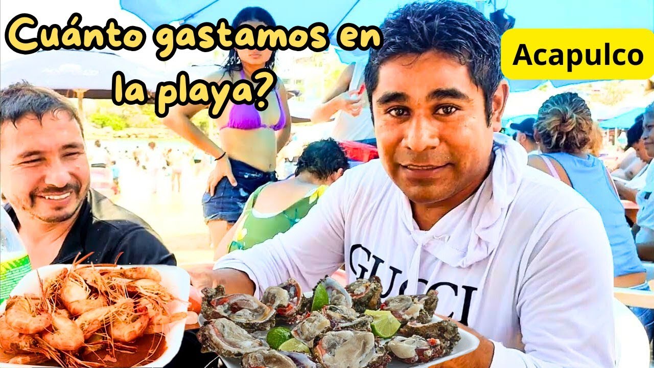 CUANTO DINERO gastas un día en una  PLAYA DE ACAPULCO 🇲🇽