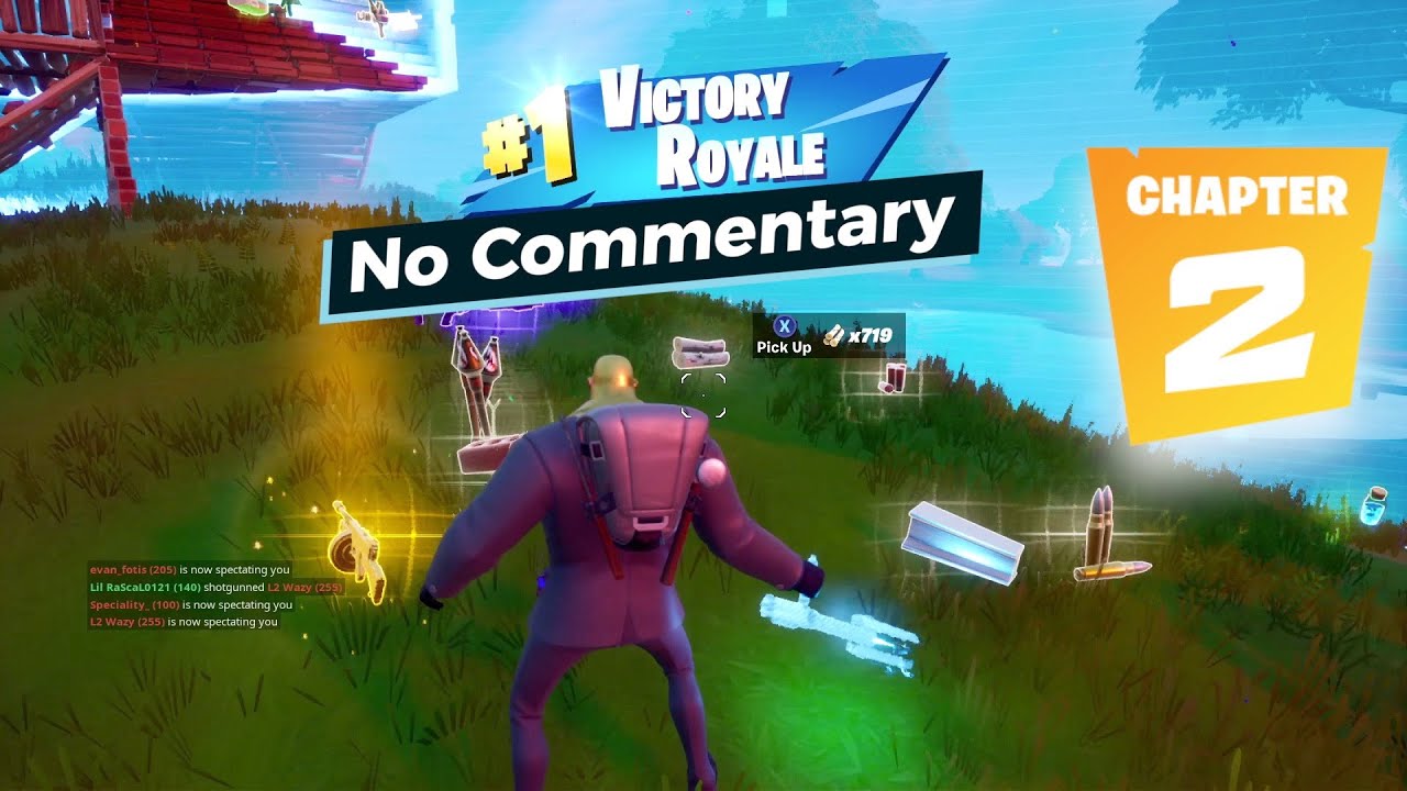 Fortnite Chapter 2 Season 2 No Commentary Gameplay Victory Royale - No Talking