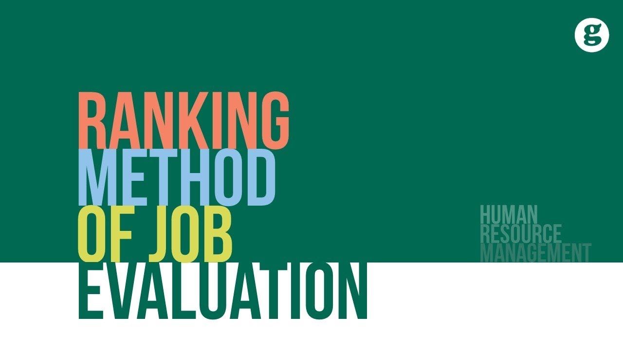 Ranking Method of Job Evaluation