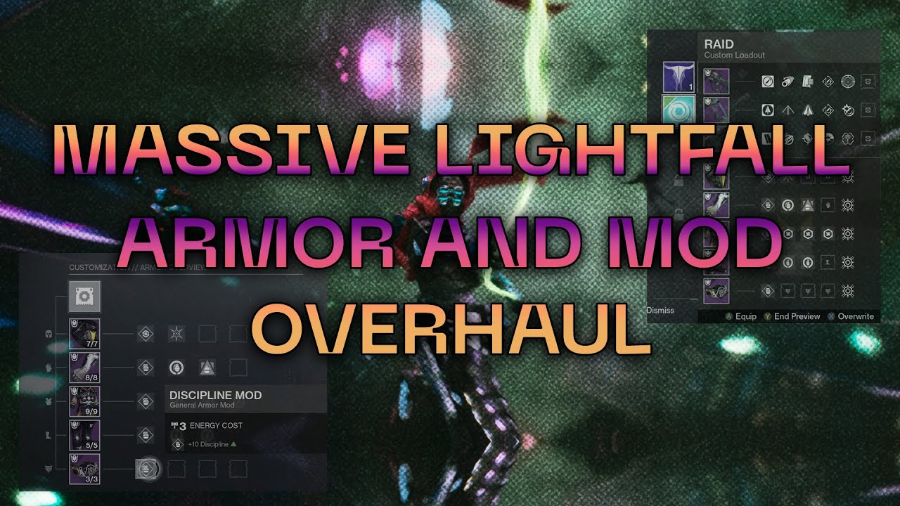 Massive Lightfall News: Armor and Mods Overhaul