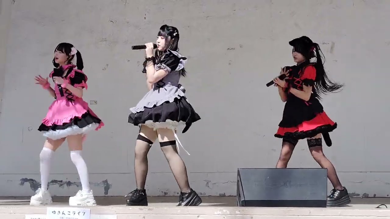 26.3.8.　にゃんぽんたん  ③ (にゃんへらしんどろーむ)　ゆきんこライブ　仙台 勾当台公園