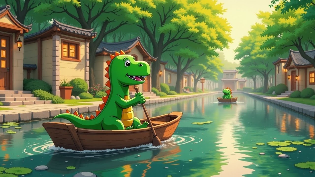 Dinosaur Canal Chill 🛶 Lofi Beats for Relaxation & Focus 🎧