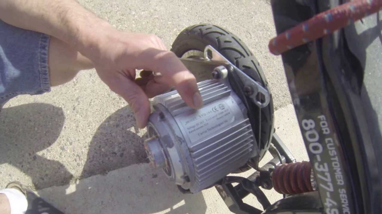 Currie-Tech Electric Scooter w/1000 Watt (36v/32a) motor, over volted and re-geared: 30mph 1900watts