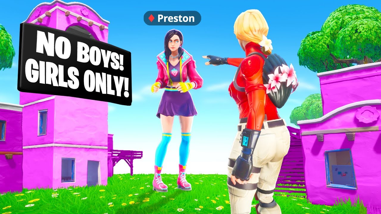 I Hacked My Wife's Account to SNEAK into GIRLS ONLY Fortnite Server...