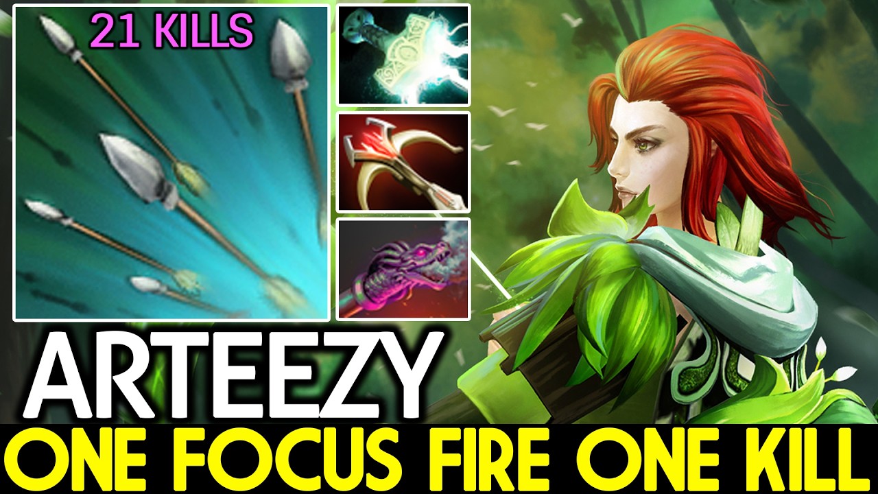 ARTEEZY [Windranger] Brutal Physical Damage Build Dota 2