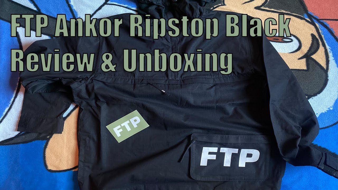 FTP Ankor Ripstop Jacket Black Review & Unboxing  4K