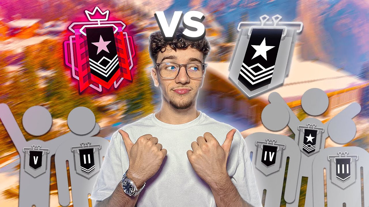 2 CHAMPIONS PC vs 5 SILVERS CONSOLES - Rainbow Six Siège