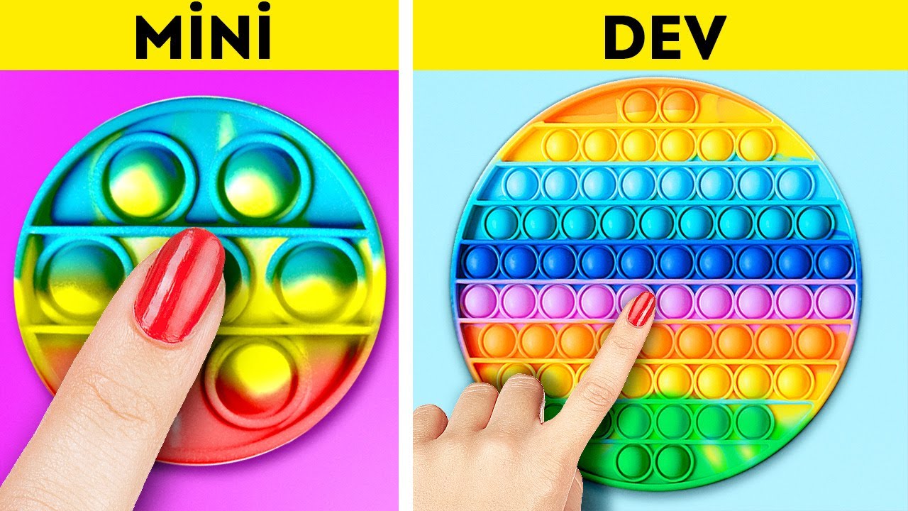MEGA POP IT DERLEMESİ || HARİKA PROJELER, EĞLENCELİ DIY PROJELERİ VE PRATİK BİLGİLER