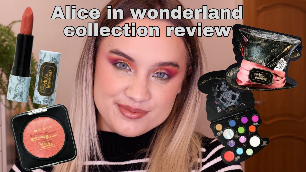 REVOLUTION X ALICE IN WONDERLAND COLLECTION REVIEW PALETTE, LIPSTICK AND BLUSH NATALIE JADE