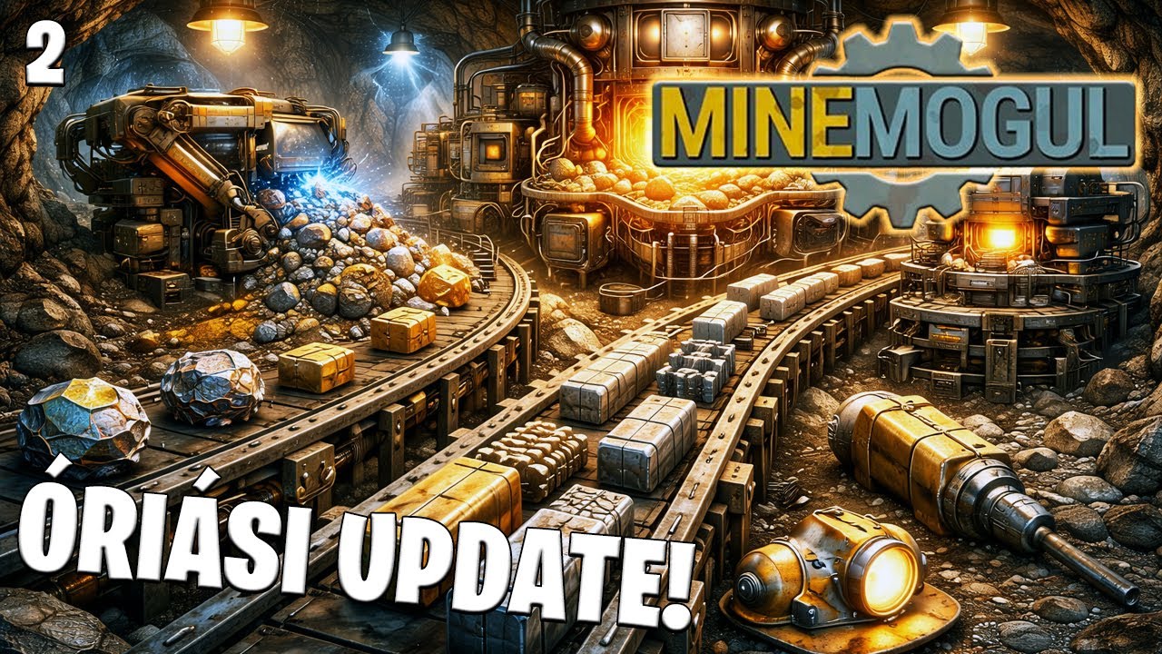 MineMogul LIVE #2 - ÓRIÁSI update érkezett! Age of Steel! Indul az acélgyártás! ⛏️