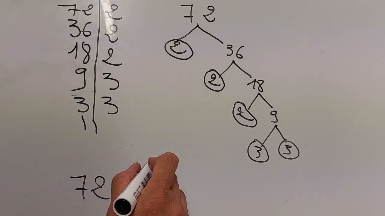 كتابة عدد على شكل جداء  عوامله الأولية