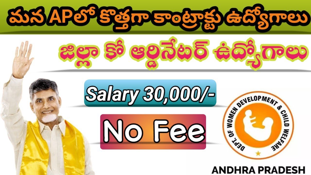 APలో కాంట్రాక్టు బేస్ మీద జిల్లా కో ఆర్డినేటర్ ఉద్యోగాలు||AP LATEST NEW GOVT JOB UPDATES 2026