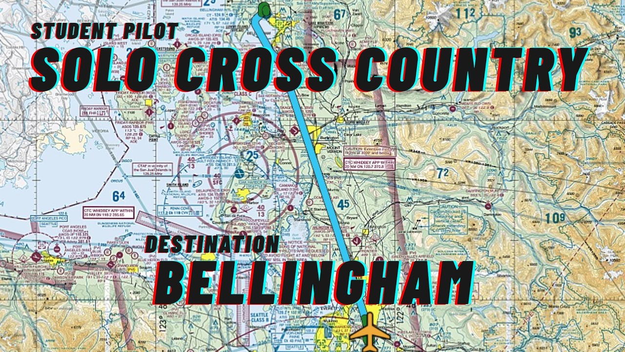 Student Pilot Solo Cross Country | Harvey Field (S43) to Bellingham (KBLI) to Paine Field (KPAE)