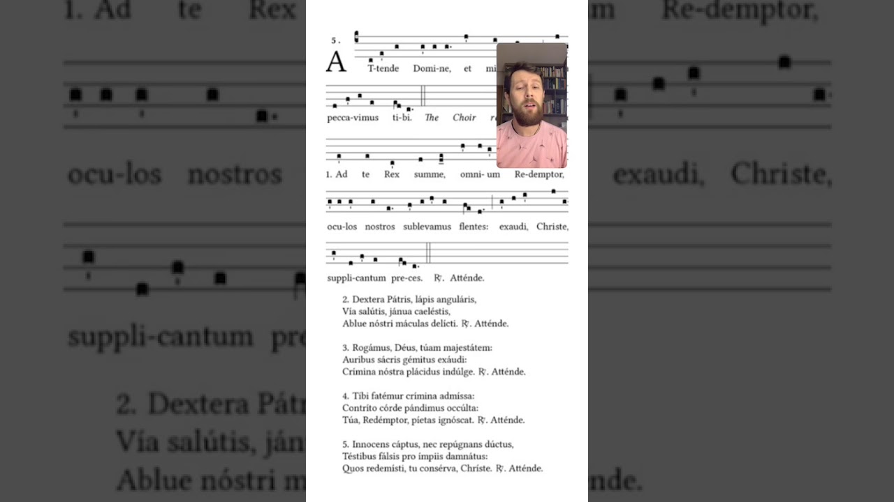 Aprenda canto gregoriano : Attende Domine