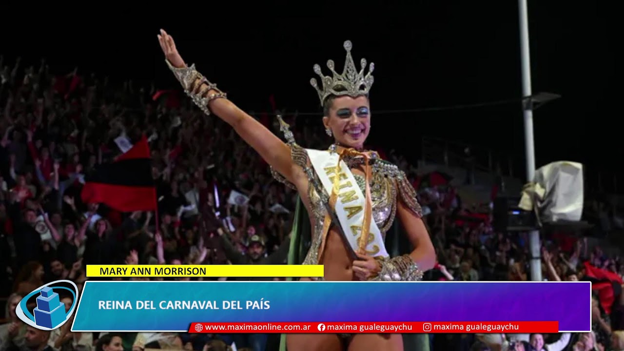 Mary Ann Morrison. Reina del Carnaval del País| Radio Máxima 94.5mhz. Gualeguaychú