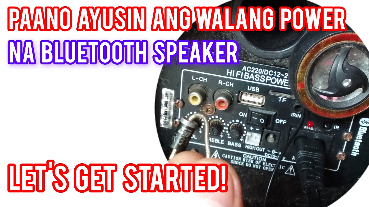 How to Fix No Power Bluetooth Speaker?