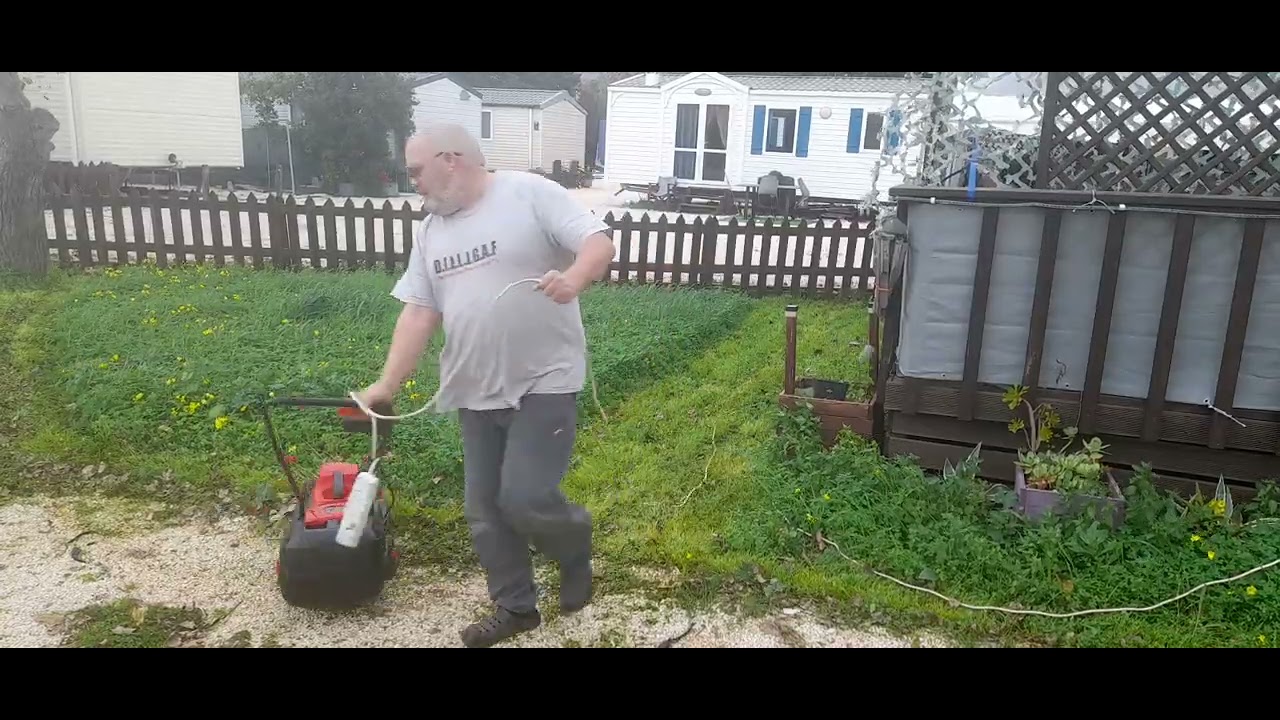 Testing the cheap Chinese mower.