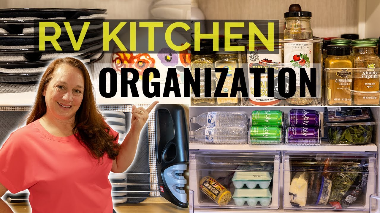 RV Rear Kitchen Organization Hacks & Tips (On a Budget)