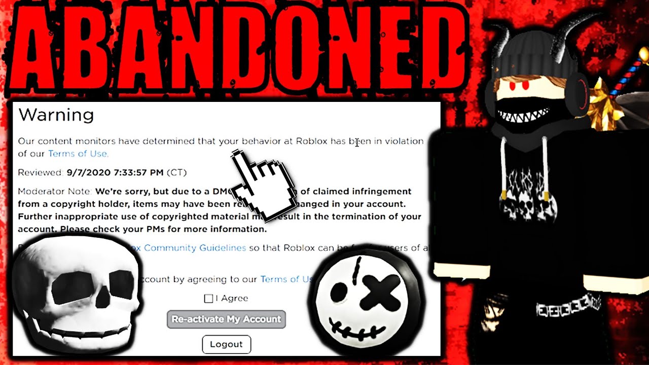 I had to abandon my original roblox account...