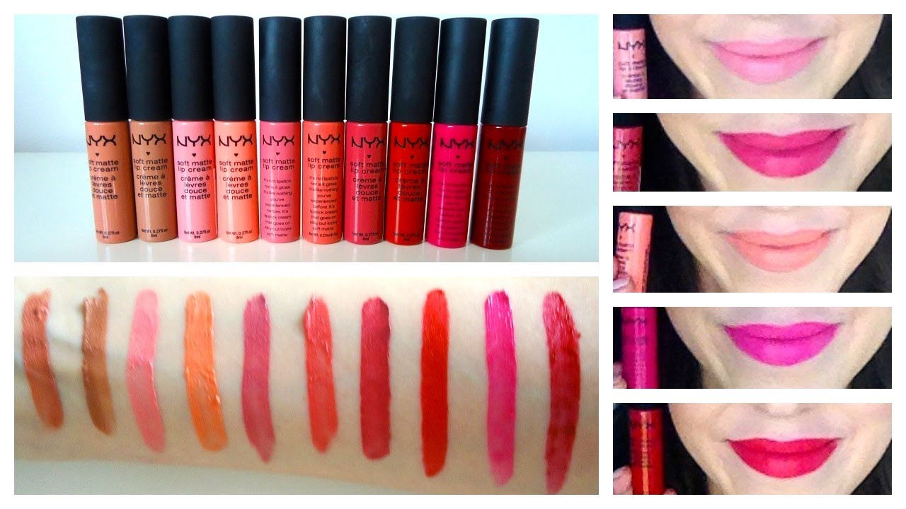 NYX Soft Matte Lip Cream - Lip Swatches Part 2