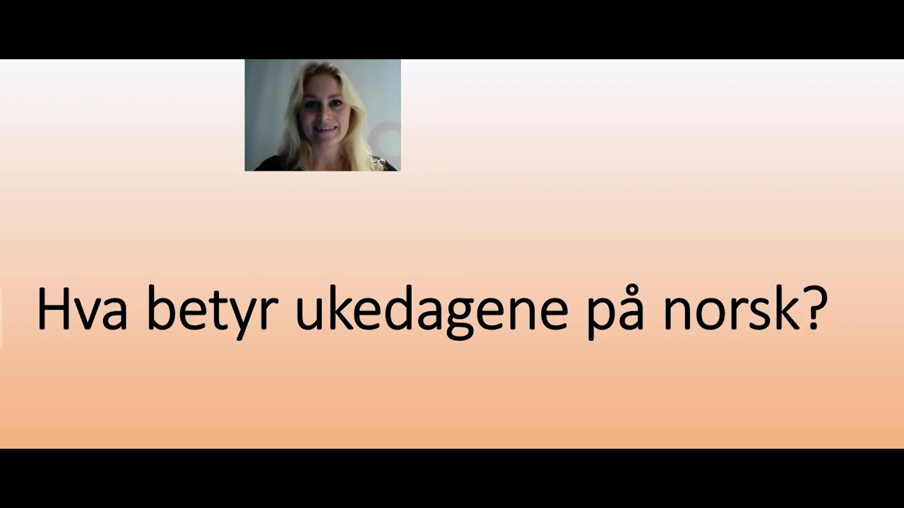 Video 164 Vikingenes ukedager