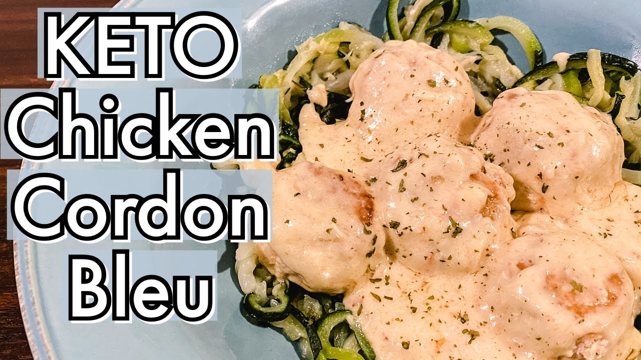 KETO Ground Chicken Recipe: Chicken Cordon Bleu Meatballs | Keto Dinner Ideas | Suz and The Crew