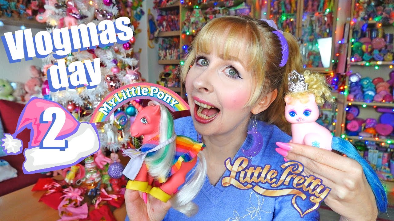 Vlogmas 2025 day 2 - opening vintage 80s 90s toy advent calendars - G1 My Little Pony, Little Pretty