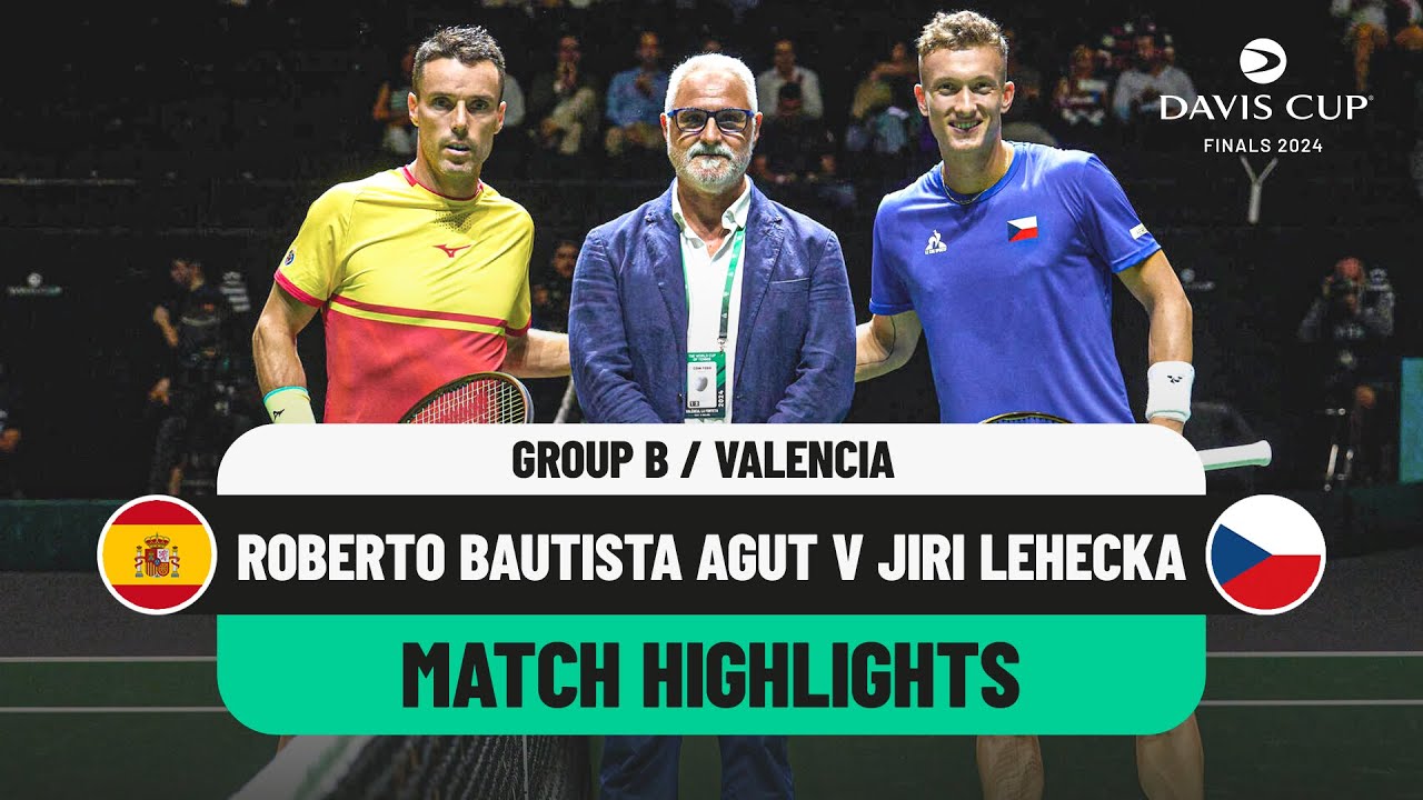 Roberto Bautista Agut v Jiri Lehecka Highlights | Spain v Czechia Davis Cup 2024 Finals Group Stage