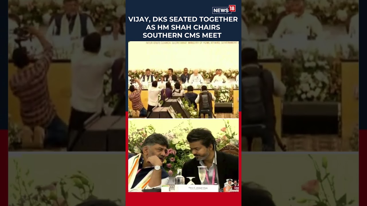 Vijay & DK Shivakumar Sit Together at Southern Zonal Council | Cauvery Row | N18S