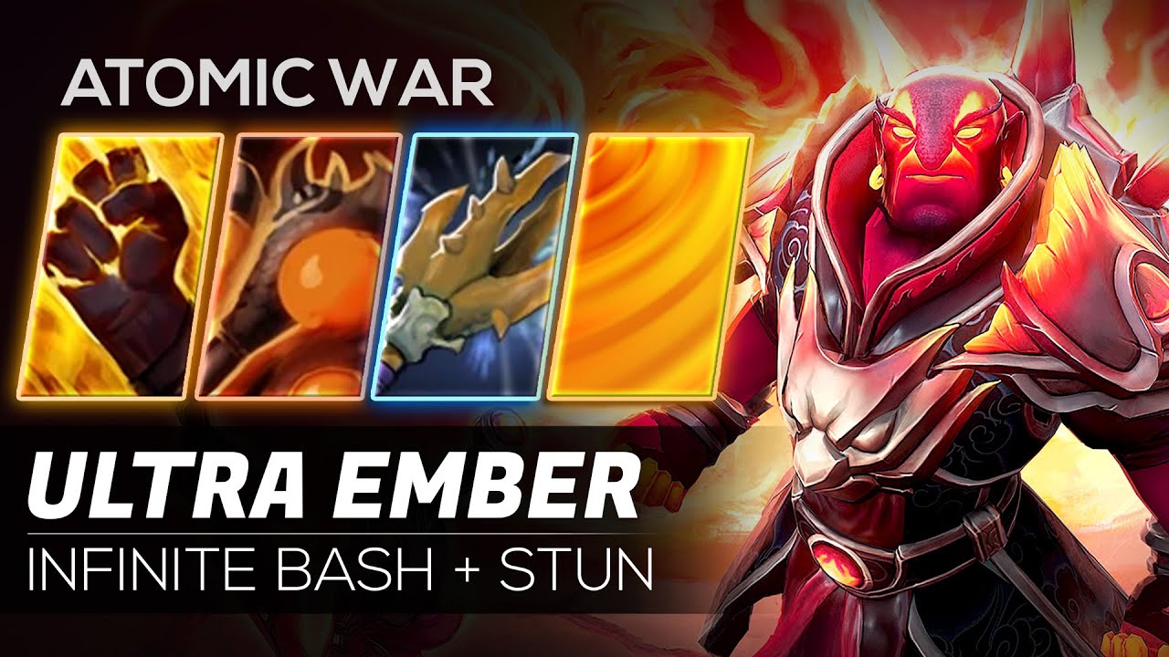 Ultra Ember Carry (Infinite Stun + Bash) - Atomic War - Dota 2