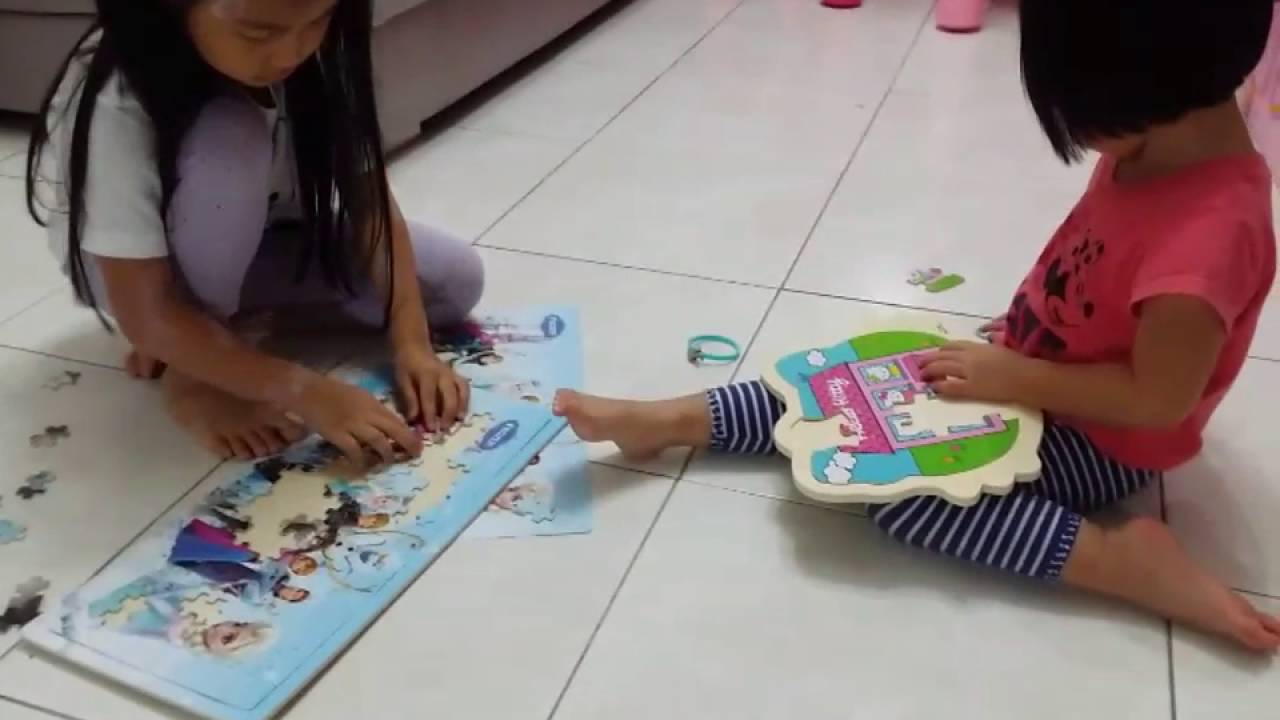 frozen puzzle 120pc n hello kitty puzzle 16pc 1/6/16