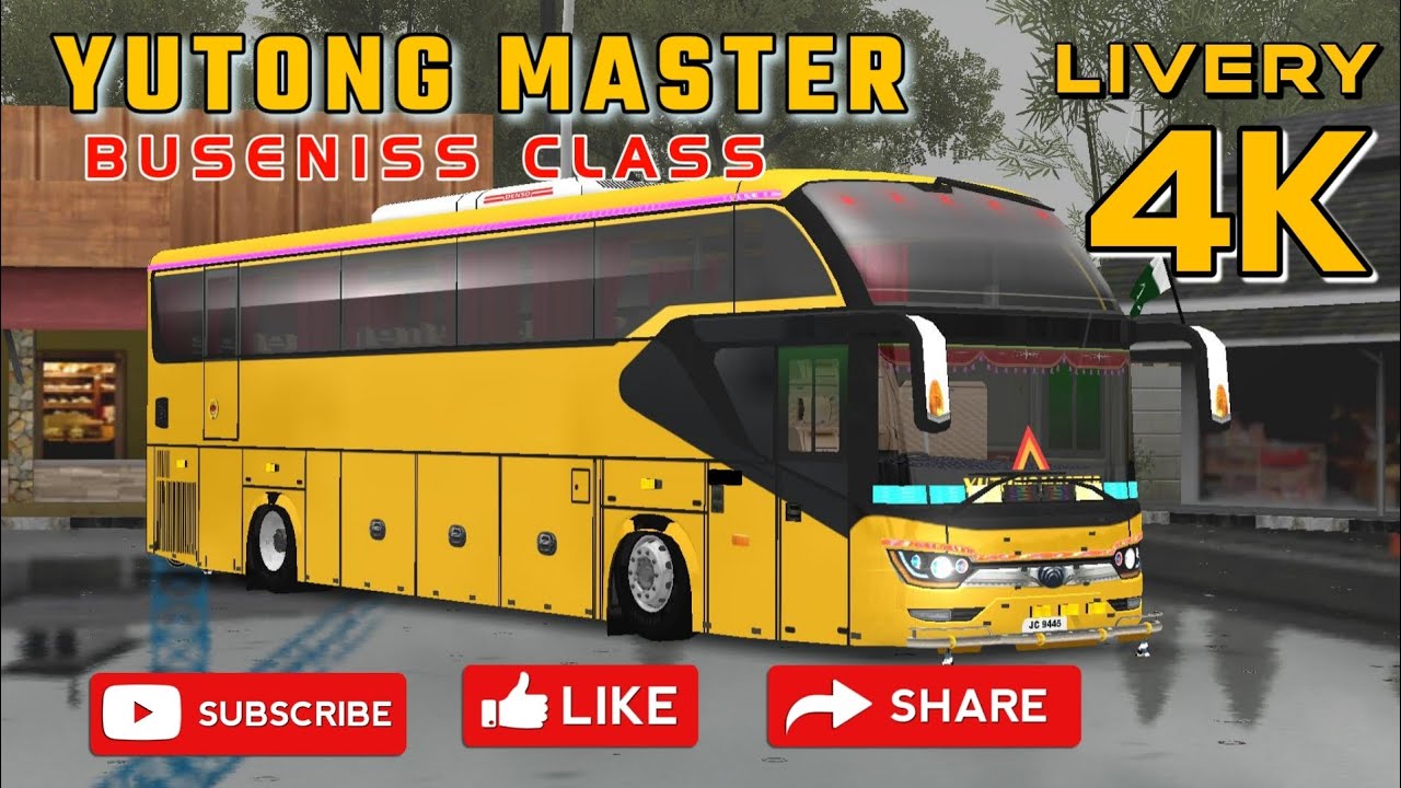 YUTONG MASTER BUS NEW LIVERY ULTRA HD |  BUSSID SRIKANDI 