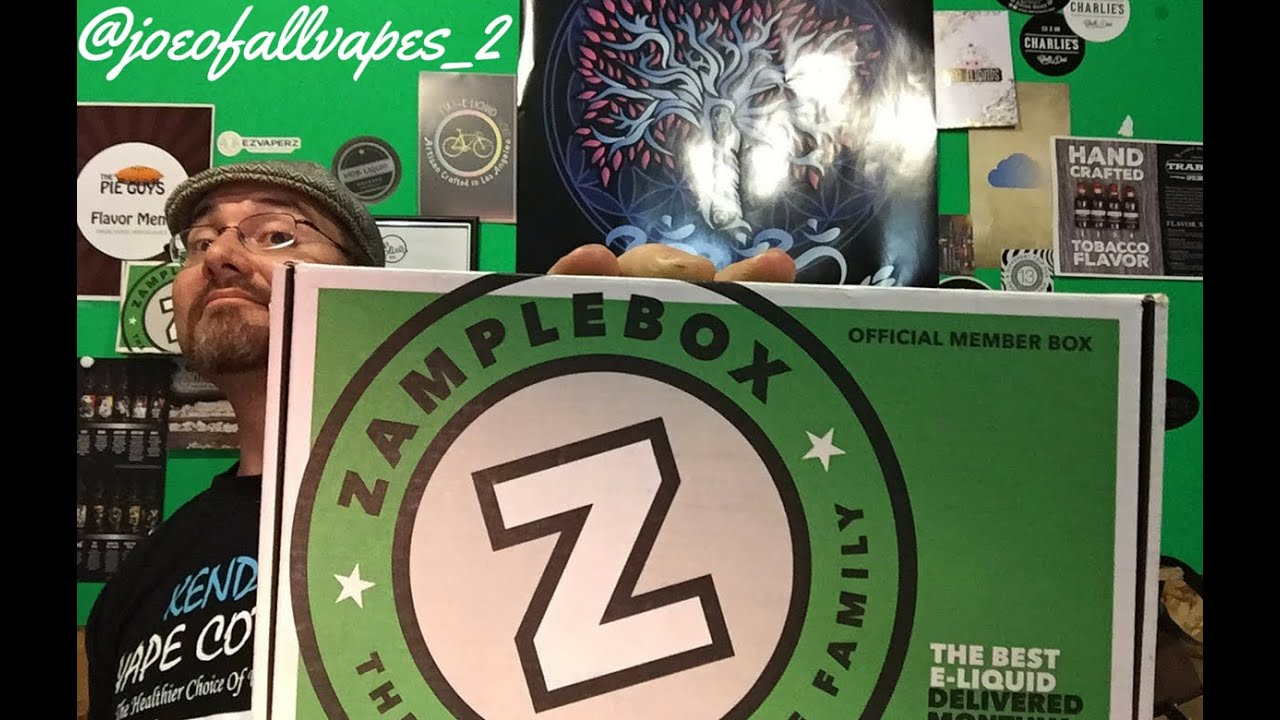 Zamplebox un boxing for May, 2016 Joe of all vapes.