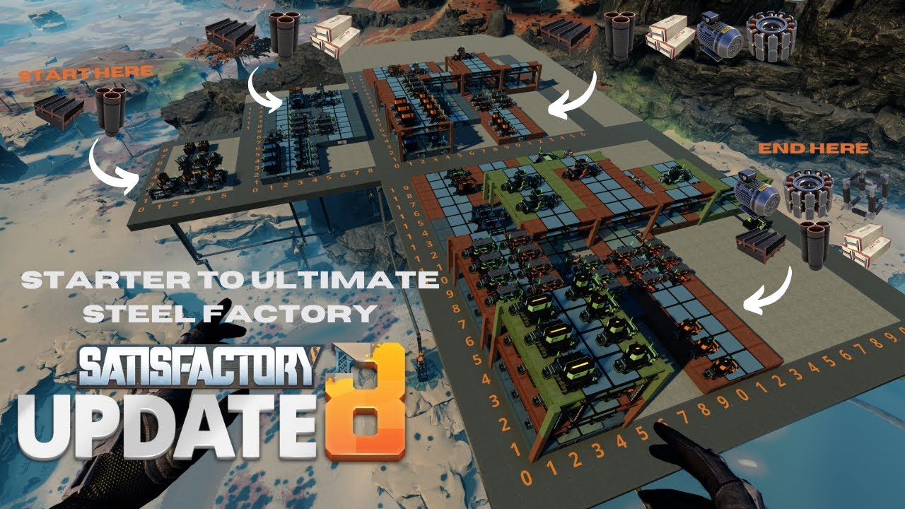 Satisfactory Update 8: Starter to Ultimate Steel Factory