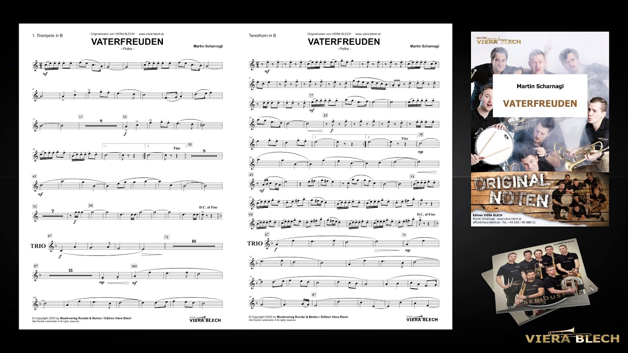 Vaterfreuden | Originalnoten Viera Blech