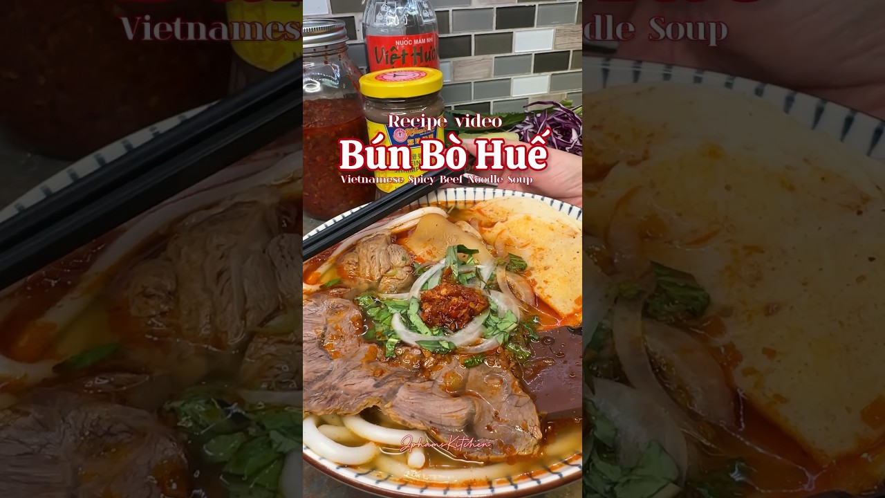 B&uacute;n B&ograve; Huế #recipe #vietnamesefood #bunbohue #b&uacute;nb&ograve;huế