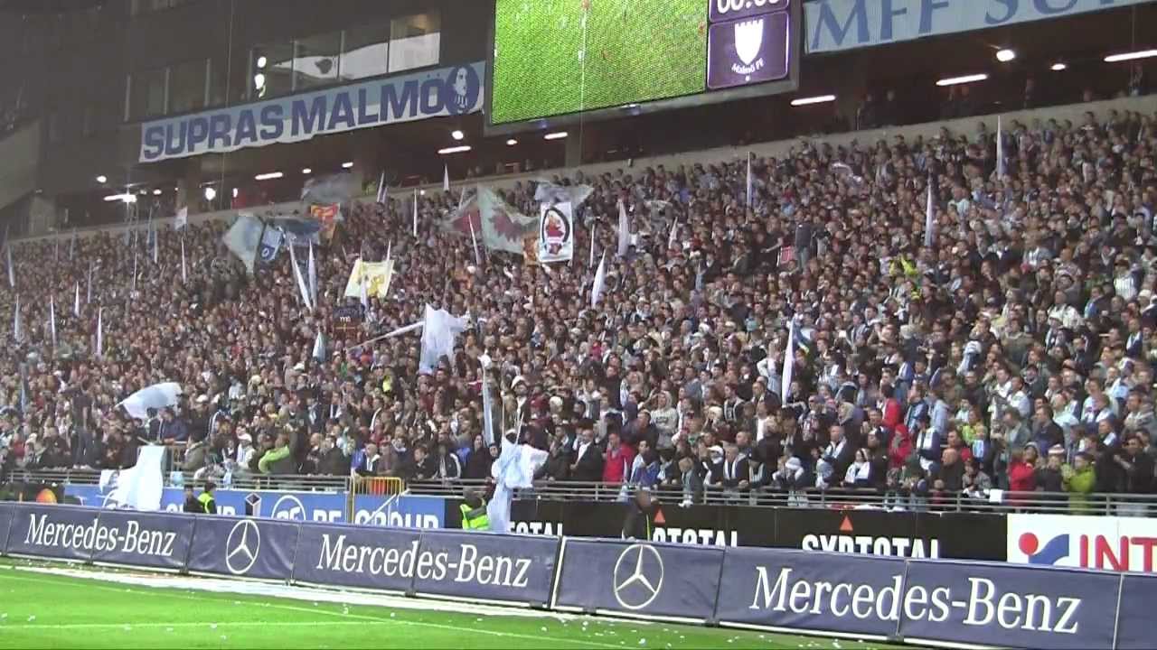 Malmö FF-HIF. 2012-05-10. 1a halvlek. Läktarfilm.