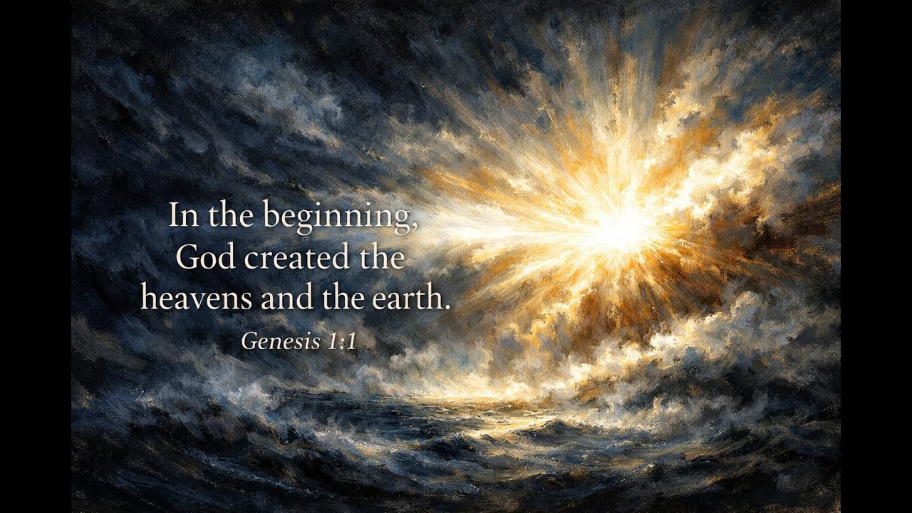 Creation in Genesis — Contemplative Scripture (Scripture Art Frames)