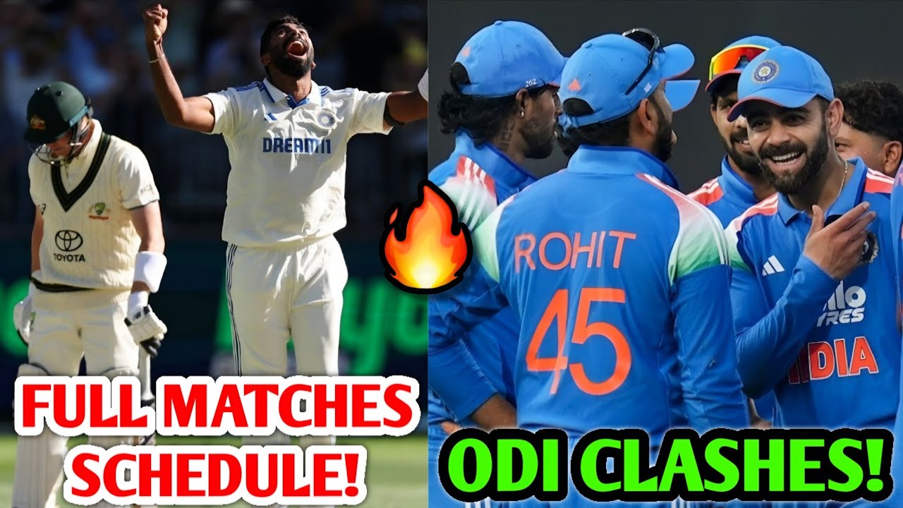 India Home Matches Full Schedule REVEALED 🔥 India ODI Match Cricket News Facts