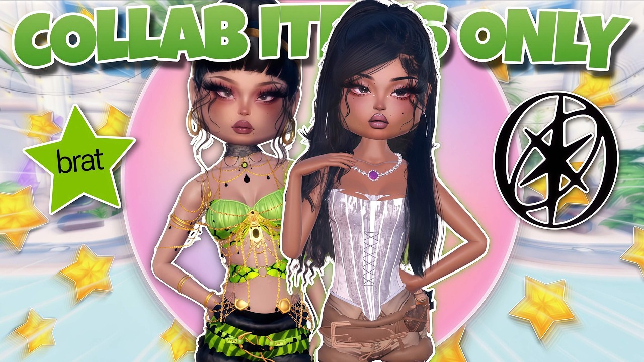 ONLY Using *COLLAB* Items In Dress To Impress!! (WORST Challenge Yet!!)