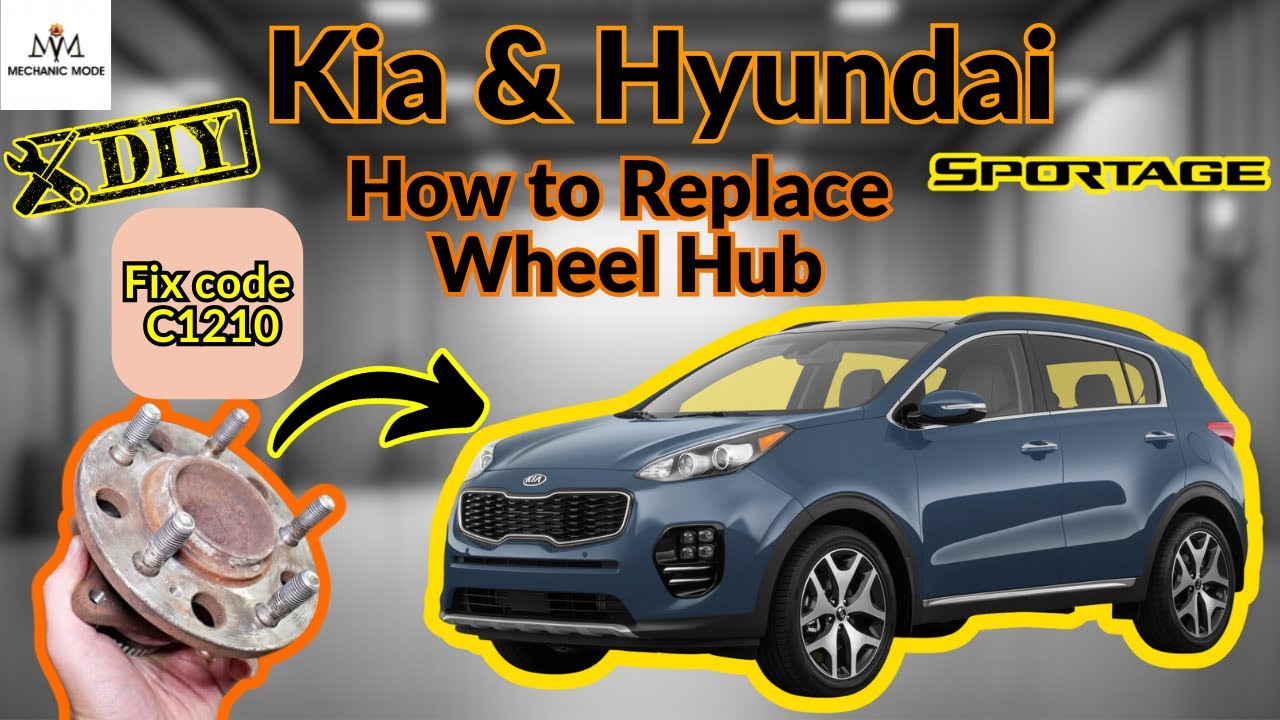 Замена ступицы колеса Kia Sportage и Hyundai 2015–2025 гг., код C1210 (быстро и просто) своими ру...