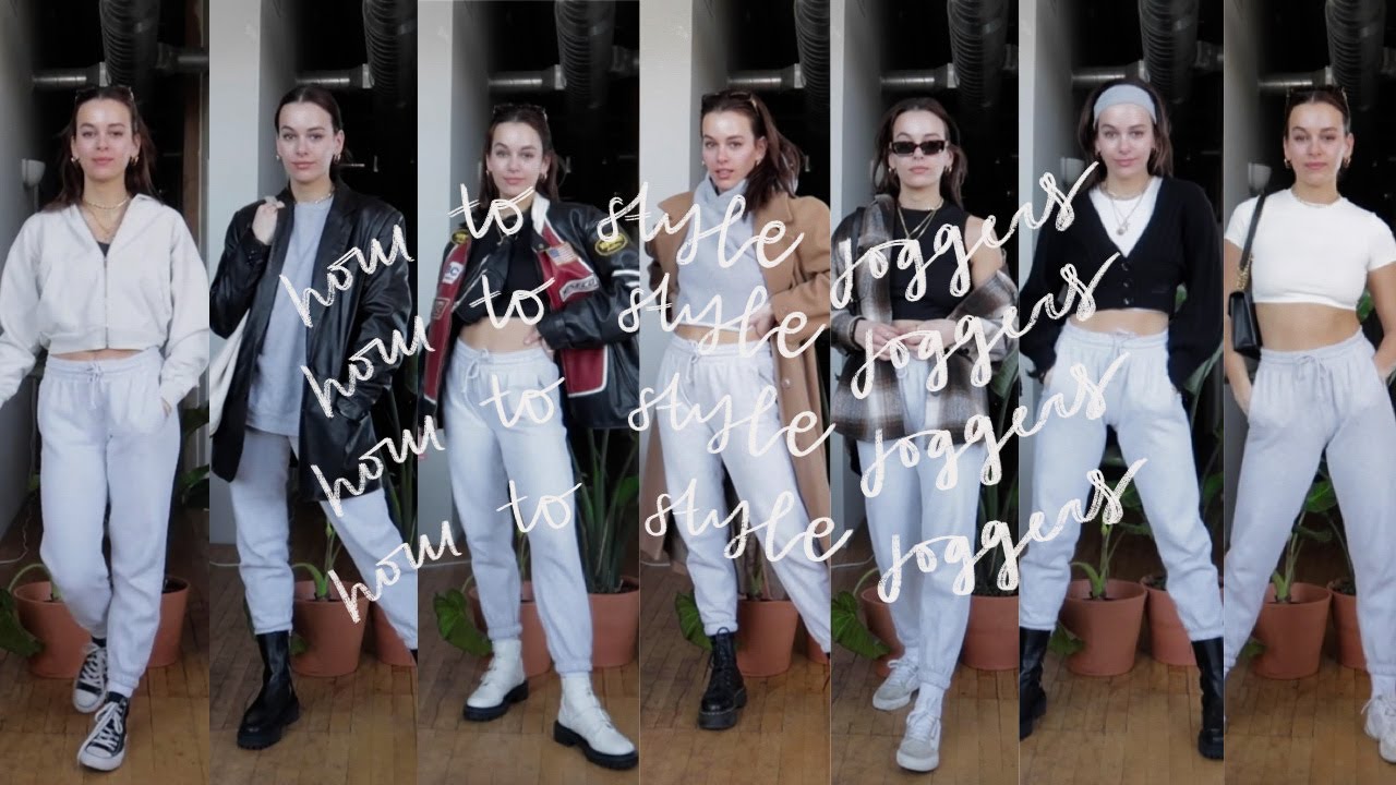 sweatpants lookbook | how to style joggers