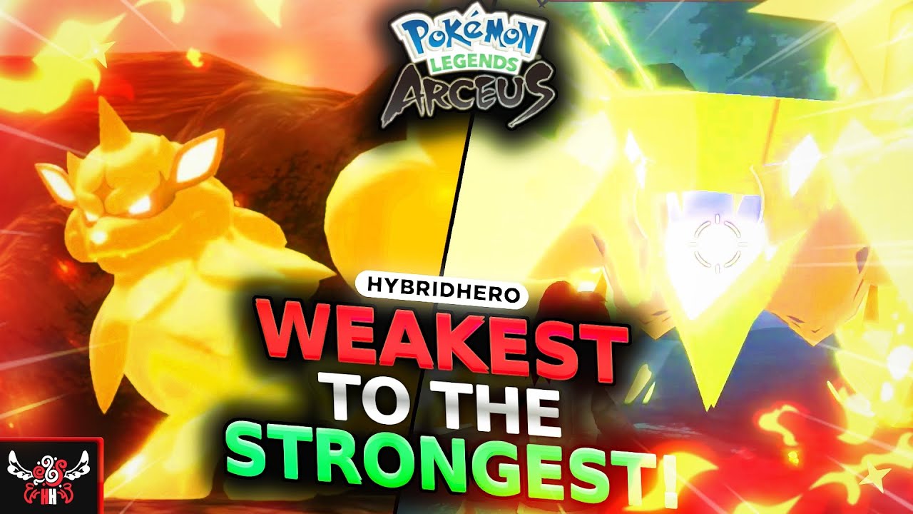 All NOBLE/BOSS Pokemon From WEAKEST To STRONGEST! - Pokemon Legends Arceus