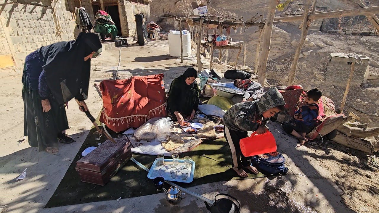 🥺💔The Painful Moment of Leaving Home 🏡🌳 Narges and the Kids Say Goodbye to the Farm