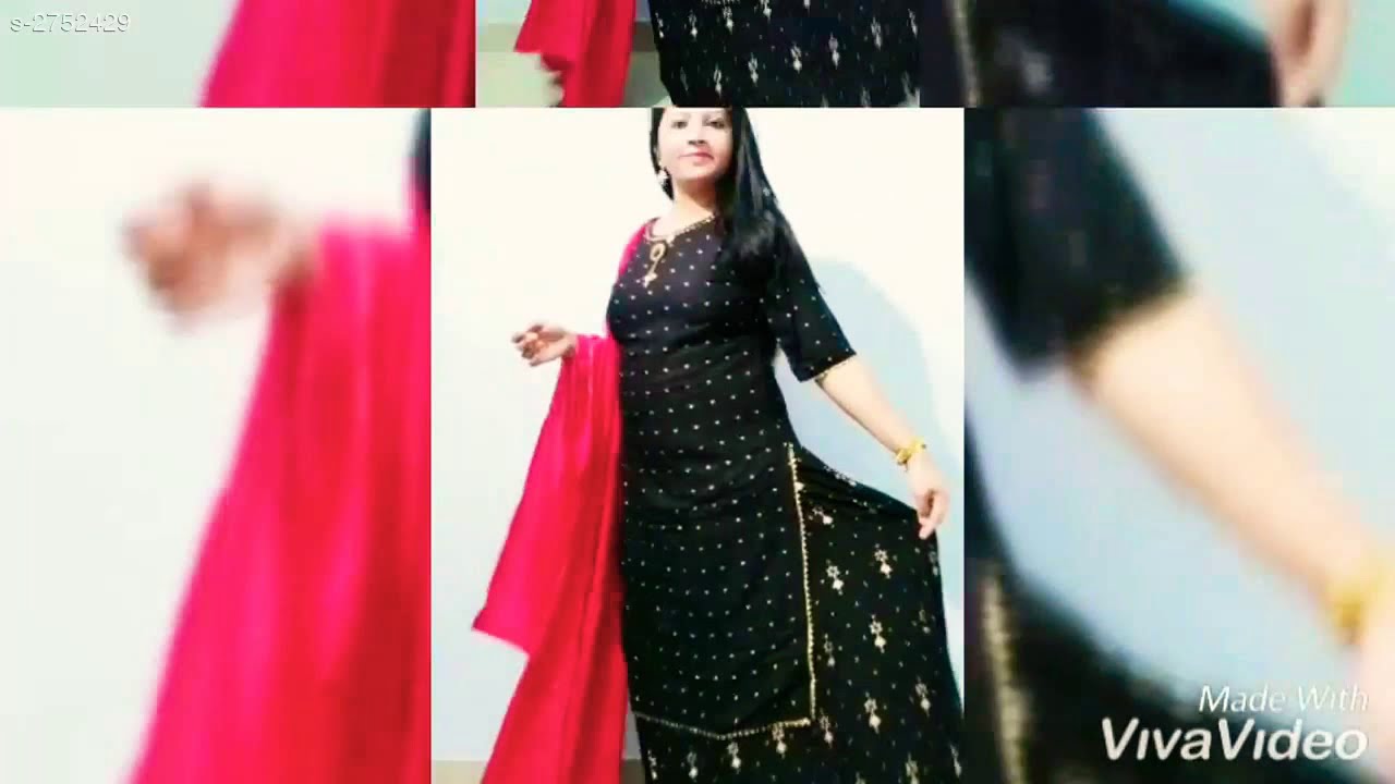 Women Printed Rayon Kurta Set with Palazzos reviews videos part - 1