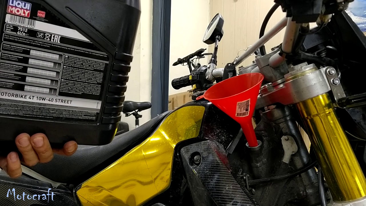 Suzuki DRZ400 замена масла ДВС