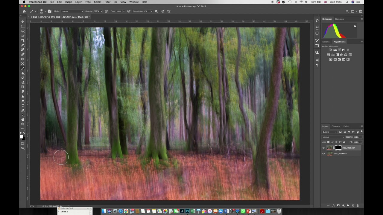Объединение двух изображений ICM в Photoshop