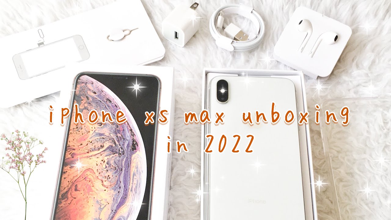iphone xs max unboxing in 2023 🌸 white minimalist | @lynfilms_ on ig