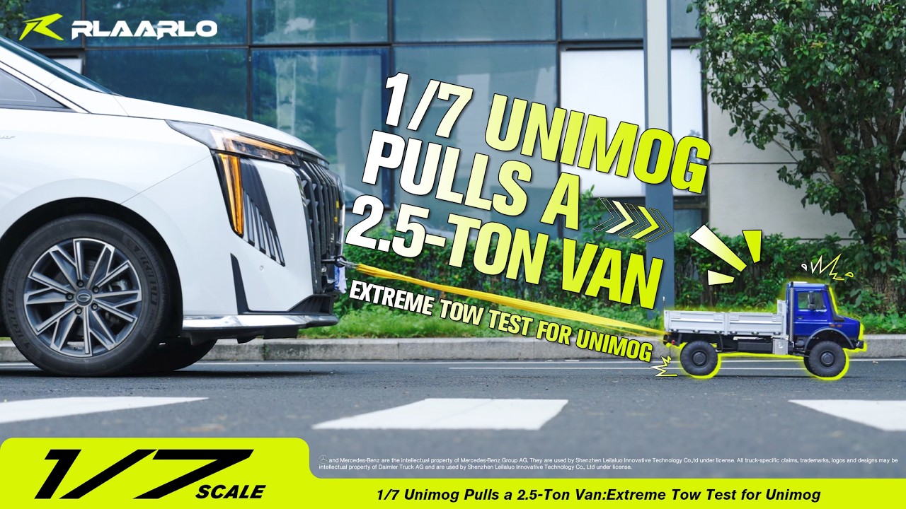 2.5-Ton VAN  vs 1/7 Scale Unimog. Extreme Durability Test | Rlaarlo 1/7 Mercedes-Benz Unimog U4000